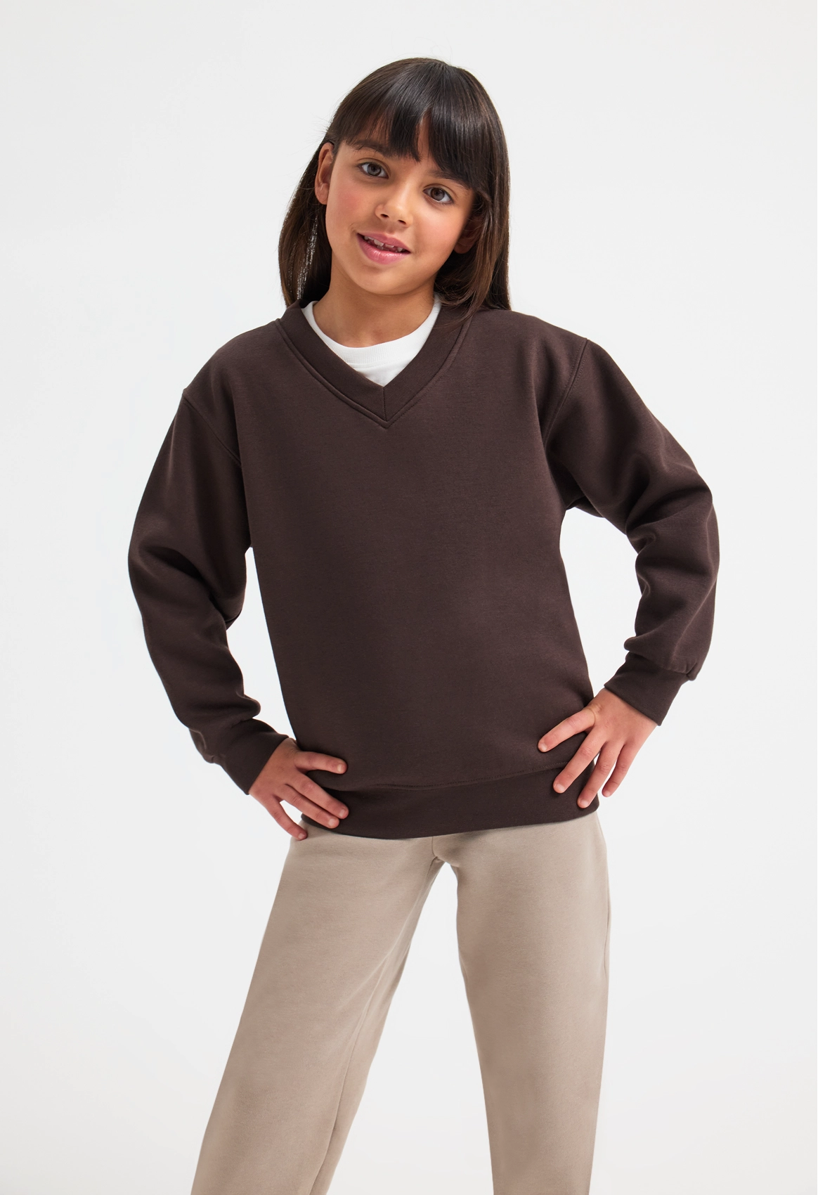 Childrens Classic V-Neck Sweatshirt